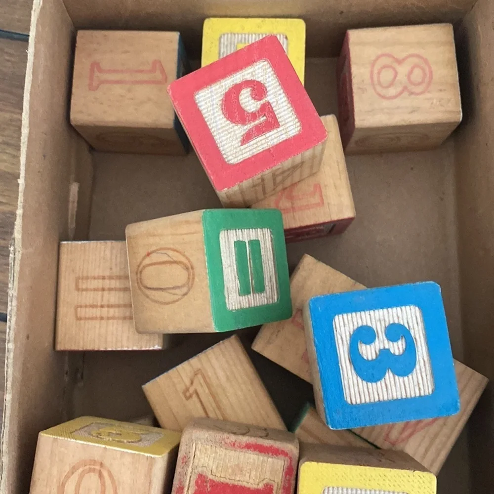 Playschool vintage wood blocks